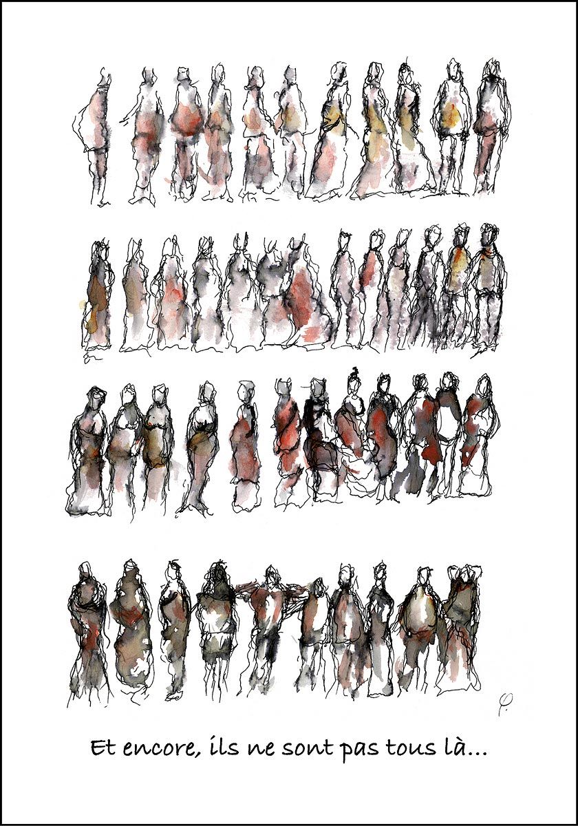 Philippe Quoturel : carte postale "Le petit monde des Opilants" série 1 (2005)